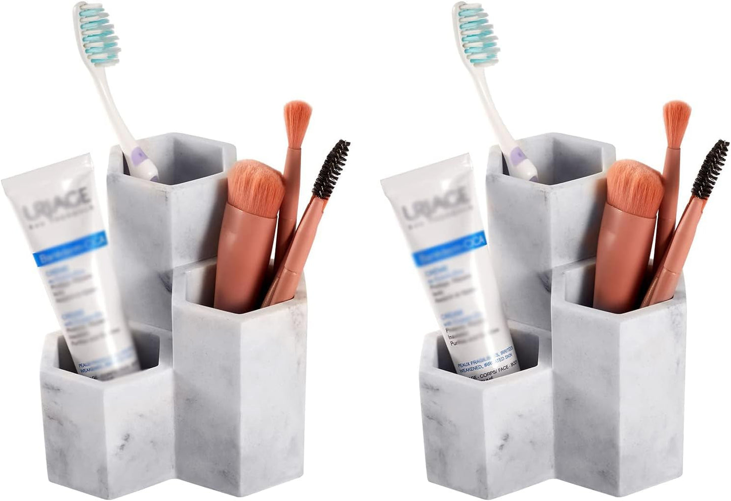 Toothbrush Holders for Bathrooms Toothpaste Holder Stand Bathroom Organizer for Toothbrush Makeup Brushes Holder