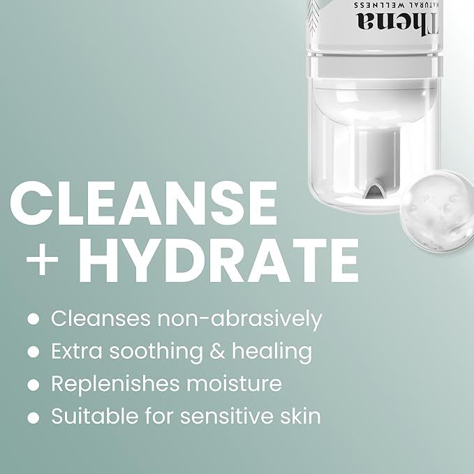 Thena Organic Relaxation Bath Soak and Organic Gentle Hydrating Face Foam Cleanser Bundle