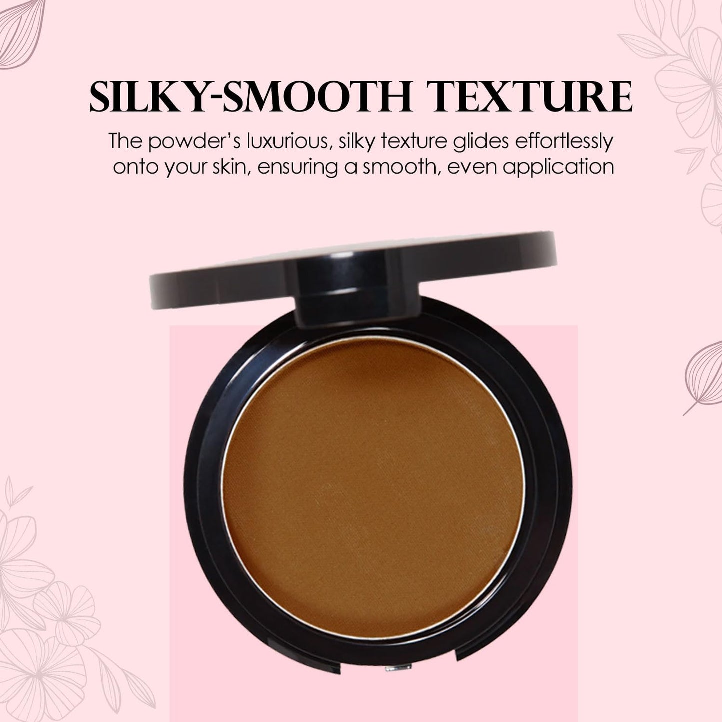 Vera Moore Matte Pressed Powder, Makeup Setting Compact Powder, Face Powder for Full Coverage with Flawless Finish, Shine, Matte Finish for All Skin Types (Brown Sugar, 12.5g)