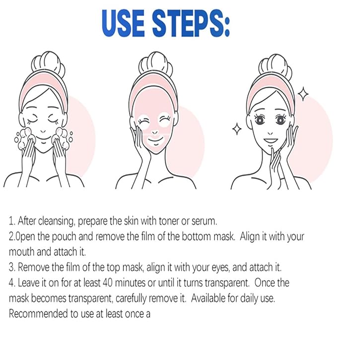 Collagen Face Mask, Face Masks Skincare for Women Men - Travel Essentials, Overnight Face Mask, 32g x 4ea