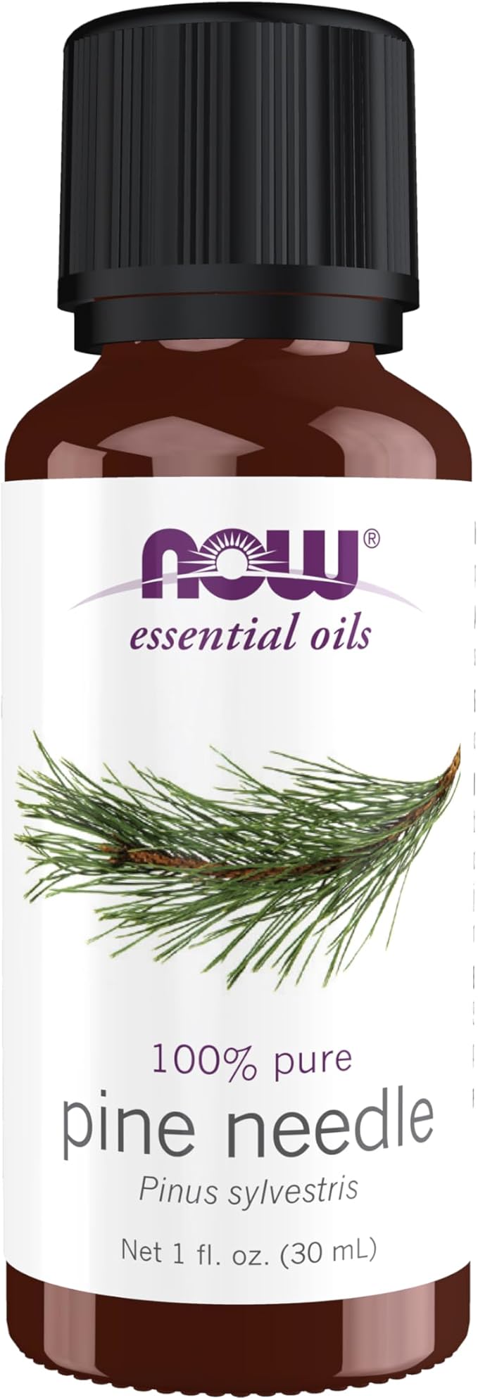 NOW Essential Oils, Pine Needle Oil, Purifying Aromatherapy Scent, Steam Distilled, 100% Pure, Vegan, Child Resistant Cap, 1-Ounce