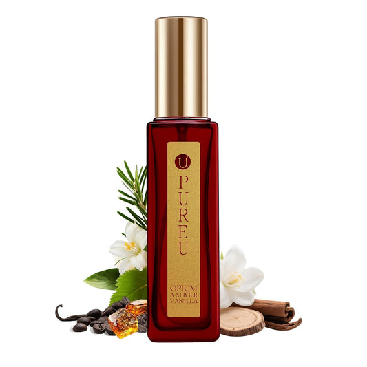 Opium Vanilla Perfume for Women - Vanilla, Coffee, Pear,Patchouli, White Jasmine Floral - Eau de Parfum Long Lasting Spray Perfumes Travel Size Extrait de Parfum, 20ML/ 0.7 fl (Opium Amber Perfume)