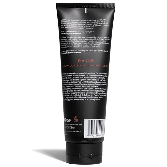 Controlled Chaos As Seen on Shark Tank Sulfate Free Hair Cleanser for Build Up – Deep Cleansing & Hydrating Scalp Cleanser for All Hair Types – Ideal for both Men & Women, Made In USA (8oz)