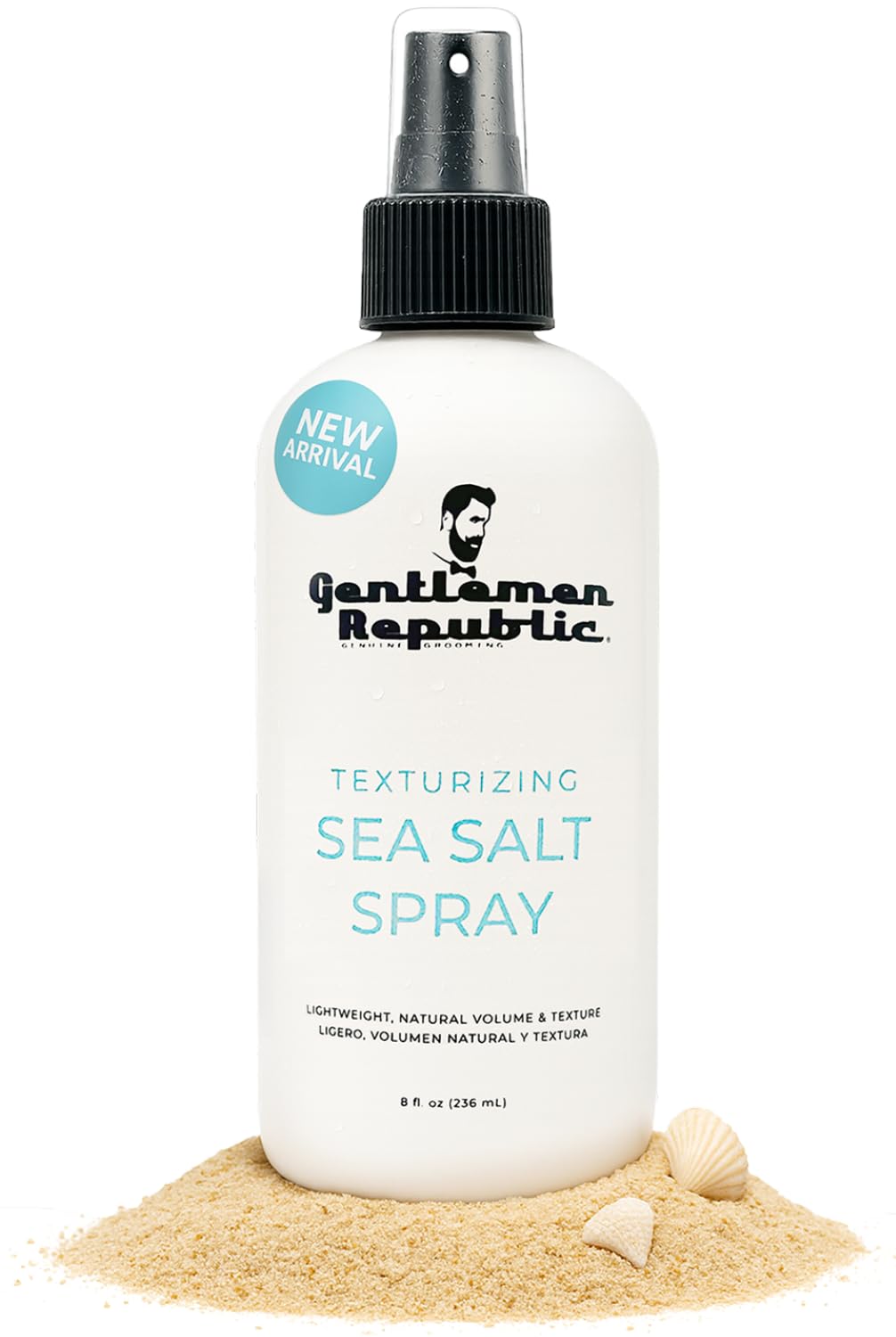Gentlemen Republic Sea Salt Spray for Men & Women – Hair Texturizing Spray with Dead Sea Salt, Vitamin E & Kelp – Adds Volume & Texture – Lightweight Texturizing for Hair Men – 8 oz