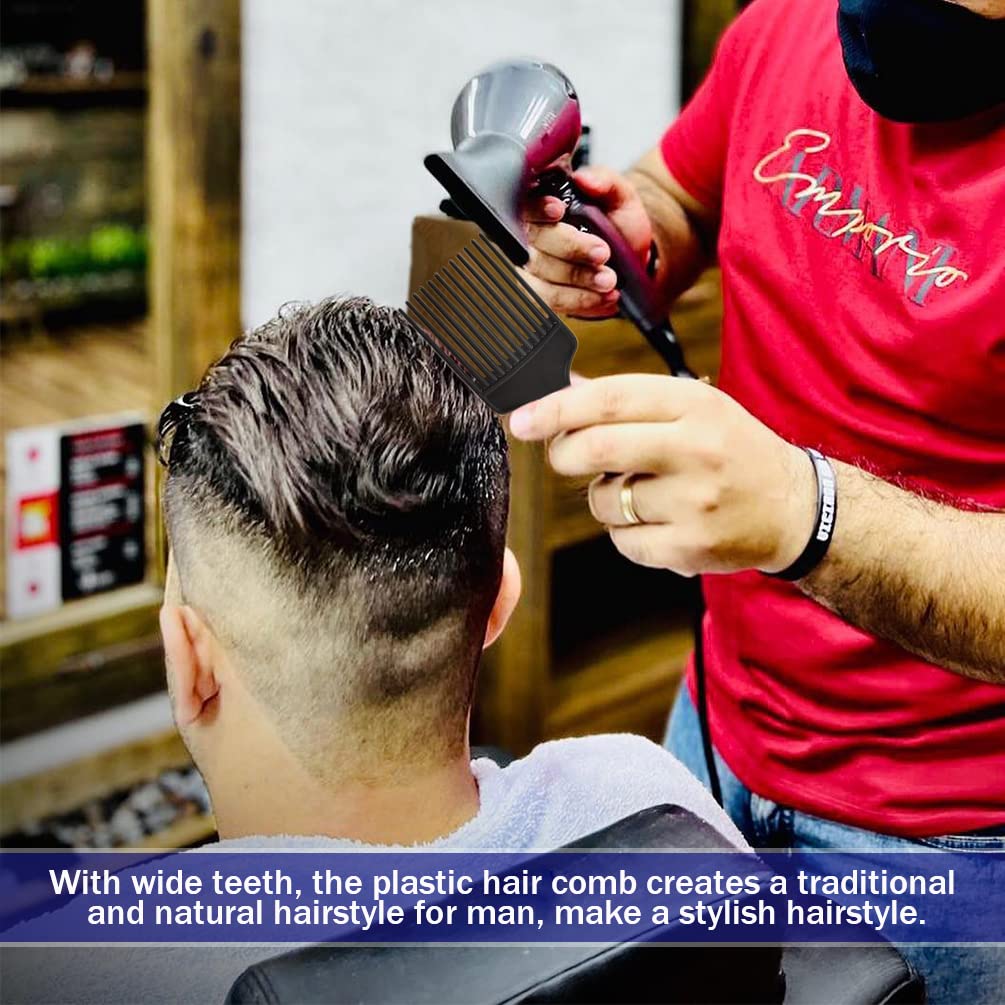 6 Pack Wide Tooth Afro Picks for Curly Hairstyling, 6.3 Inch Plastic Afro Combs for Women and Men (6 Colors)