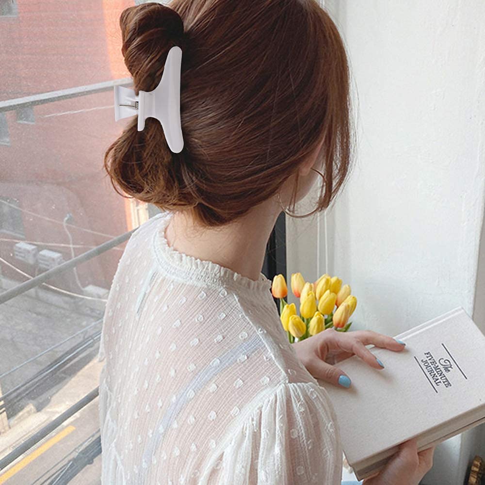 Ondder Professional Salon Hair Clips for Styling, Cutting, Coloring - Butterfly Claw Clamps and Hair Accessories for Women and Girls