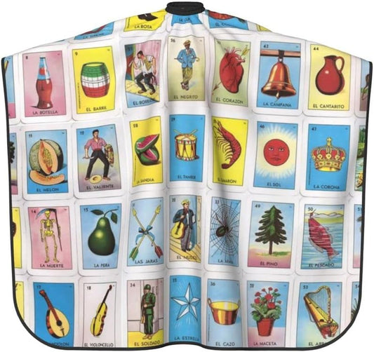 RIMENCH Salon Barber Cape Tarot Card Pattern Haircut Apron for Home Stylists, Cosmetology Supplies, Waterproof Professional Salon Cutting Barber Hairdressing Cape