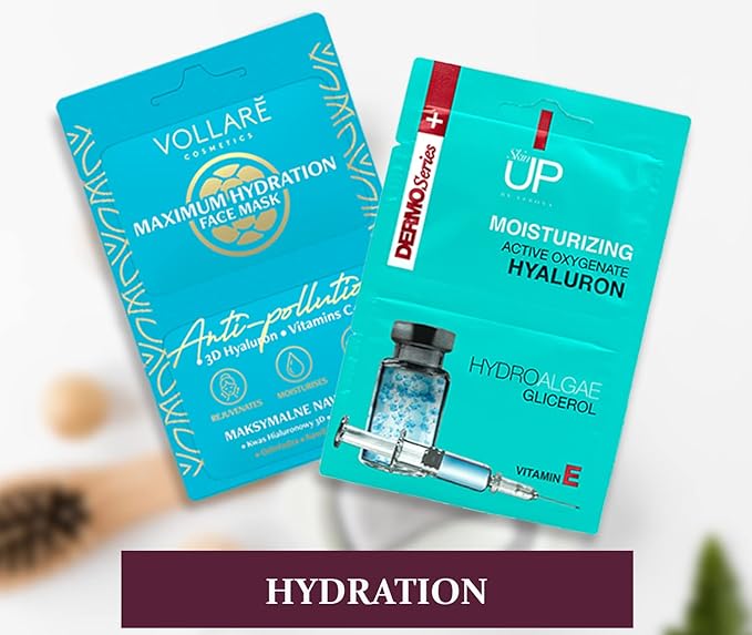 Face Mask Skin Care Collection (Pack of 7) - Skin Care Set of Face Masks Purifying, Hydrating & Soothing - Facial Masks Beauty Pack for All Skin Types, 2 x 5 ml each