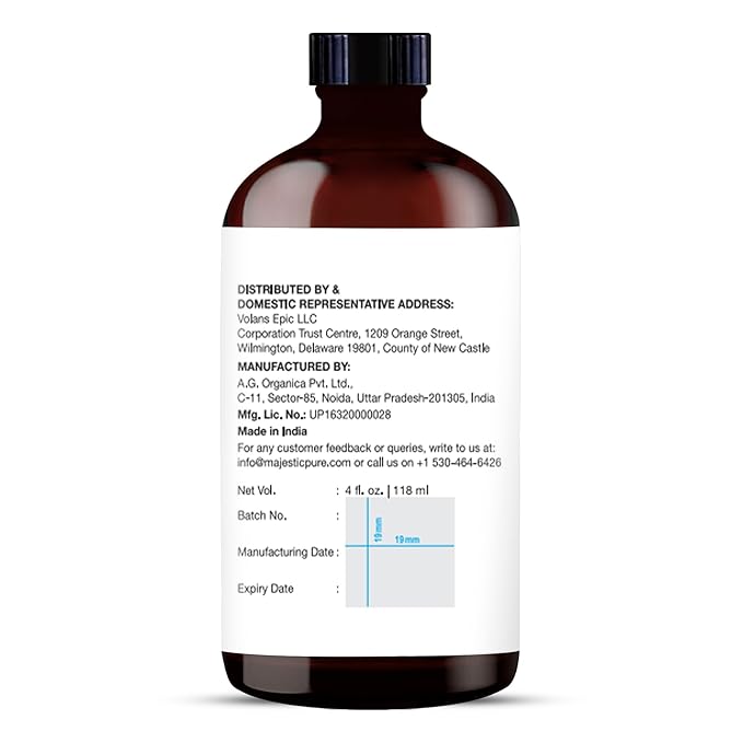 Majestic Pure Rosemary Essential Oil with Glass Dropper | 100% Pure and Natural Rosemary Oil | Premium Grade Essential Oils for Diffusers, Skin, Aromatherapy, Massage | 4 Fl Oz