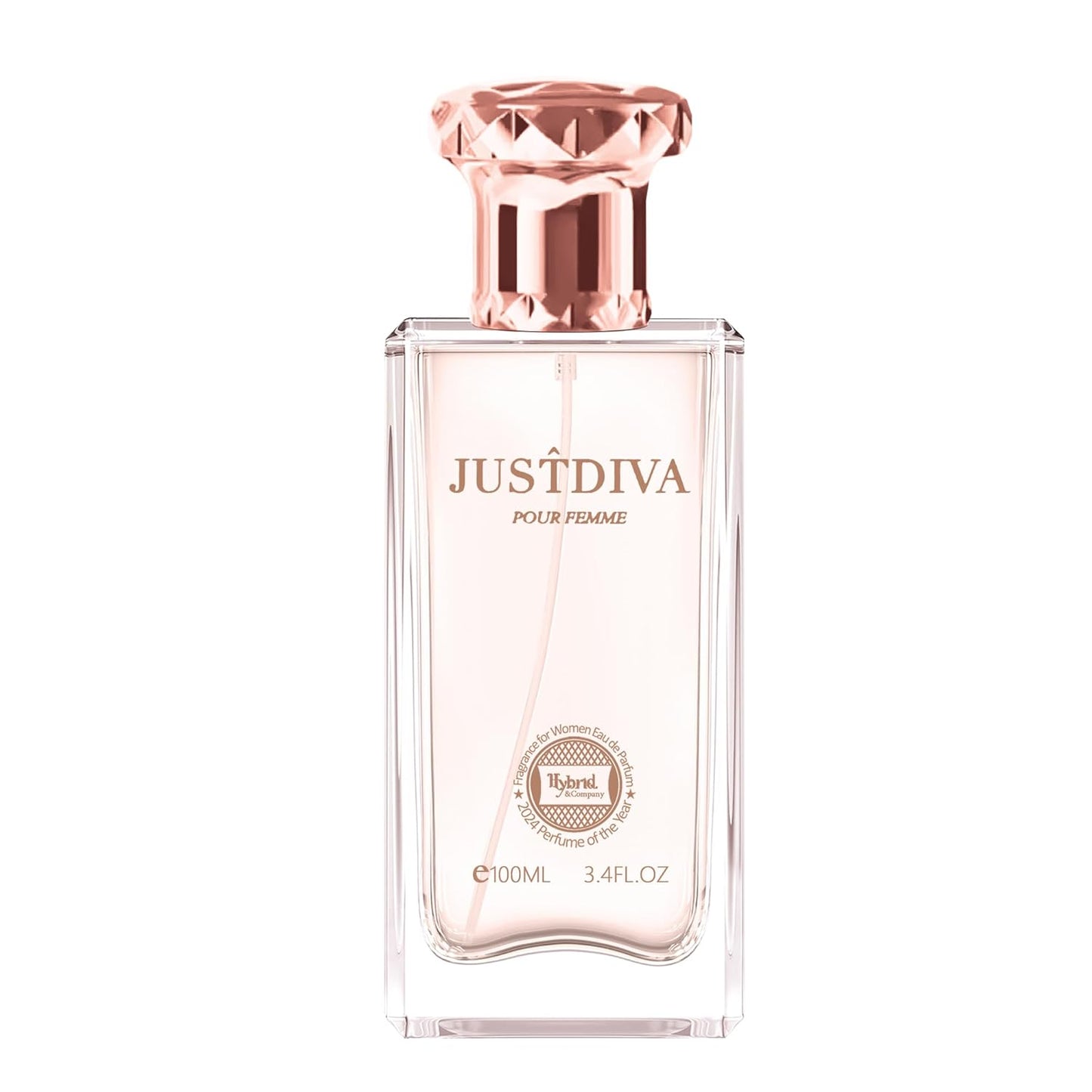 Hybrid & Company Women Justdiva Pour Femme Eau De Parfum Vaporisateur Natural Spray 3.4 Fl Oz