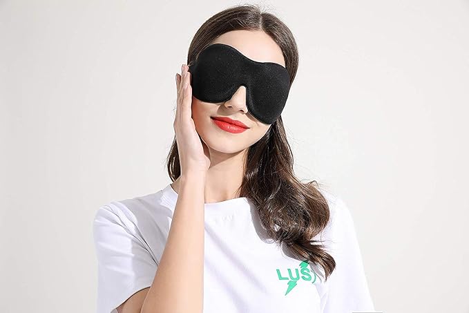 Sleep Mask 2 Pack, Invisible Alar Deep Orbit 3D Eye Mask Ultra Lightweight & Comfortable Sleeping Mask for Side Sleeper, Sleeping Mask & Blindfold Soft Breathable for Women Men Relaxing Zero Pressure