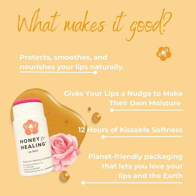 Ultra-Hydrating Tinted Formula Made with Manuka Honey 15+ UMF, Coconut Oil, Beeswax | 12+ Hour Moisture, Zero Waste Recyclable Tube | Lip Moisturizer & Color in One 0.25 oz / 7 gr (Soft Rose)