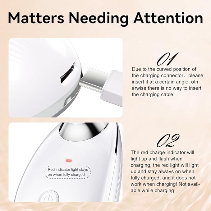 Neck Face Massager, Facial Massager 3 Color Mode, Face Sculpting Tool for Skin Care with Thermal and Vibration (Whtie)