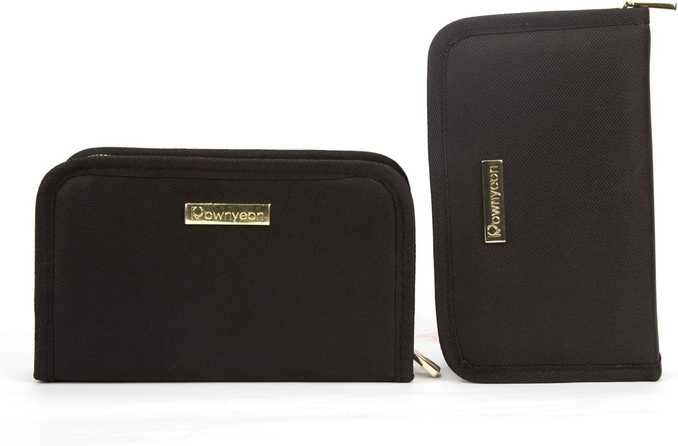 ROWNYEON Lipstick Organizer Case Lipstick Holder Portable Lipstick Bag Travel Makeup Bag Cosmetic Case Large Capacity Lipstick Carrying Case Makeup Artist Lip Gloss Storage Bag