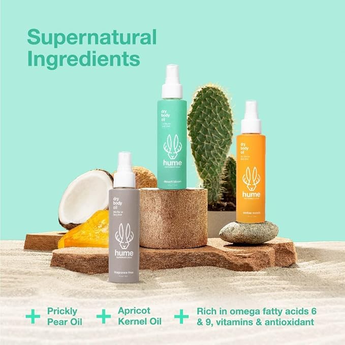 Hydrating Plant-based Body Oil Spray for Men and Women - 4 fl oz After Shower Bath Oil - Apricot Kernel and Prickly Pear Oil - Moisturizing Mist for Dry and Sensitive Skin - Vitamins and Antioxidants