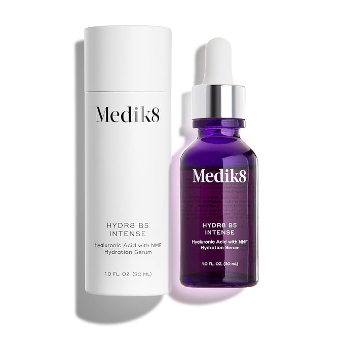 Medik8 Hydr8 B5 Intense - Hyaluronic Acid Serum - Moisturizing, Brightening Antioxidant Serum for Face - Smooths Fine Lines and Wrinkles - 1.0 oz