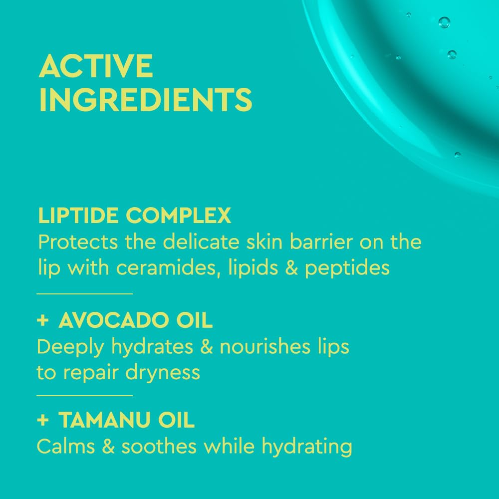 BYOMA Liptide Lip Oil - Glossy, Non-Sticky Gloss - Peptide Lip Treatment with Peptides, Avocado & Tamanu Oils - Softens, Plumps, Hydrates - 0.16 oz