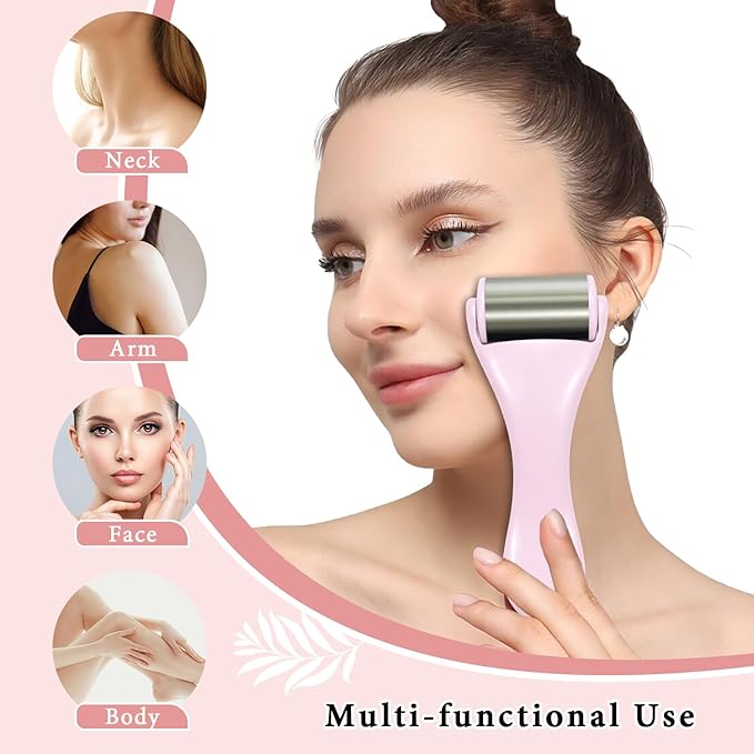 Cooling Eye Mask Face Mask and Eye Ice Roller Silicone Mask Covers 5Pack Beauty Skin Care Tools Set, Eye Mask for Dry Eyes Face Depuffer Wrinkles and Lifting