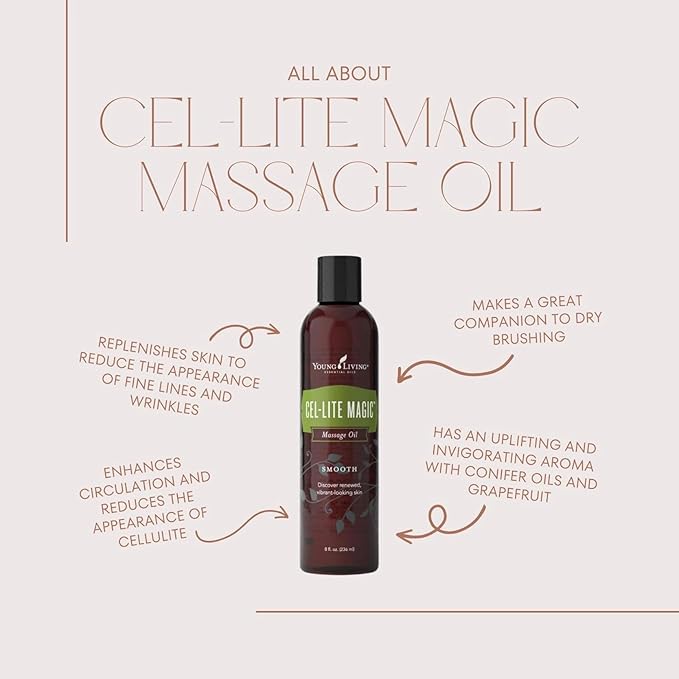 Cel-Lite Magic Massage Oil 8 OZ Bottle by Young Living Essential Oils ( Cel lite )