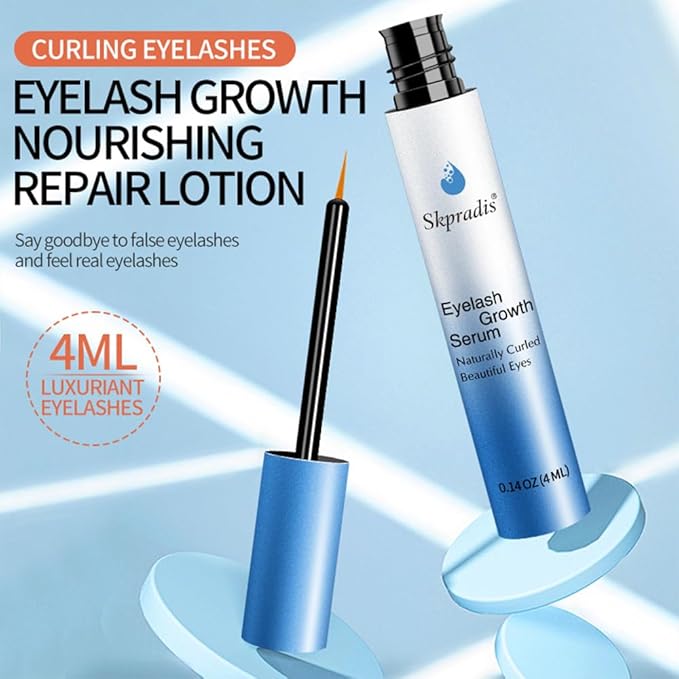 Advanced Lash Serum for Eyelash Growth: Eyelash Enhancing Serum to Grow Longer Fuller and Thicker Looking Eyelashes - Vegan & Cruelty-Free for Sensitive Eyes, 4mL