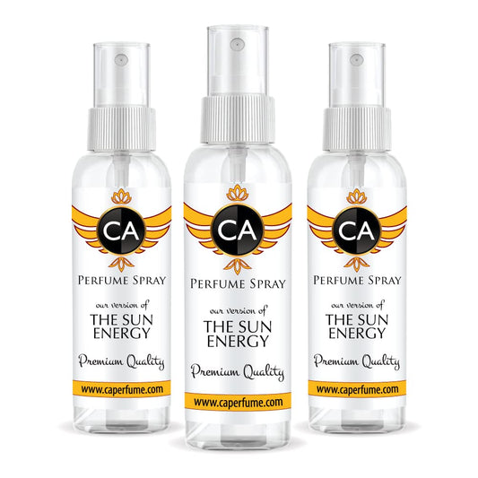CA Perfume Club Impression of Gliza The Sun Energy For Women & Men EDP Perfume Concentrated Long Lasting Eau de Parfum Spray Refillable Atomizer Bottle 2Fl Oz/60ml-X3