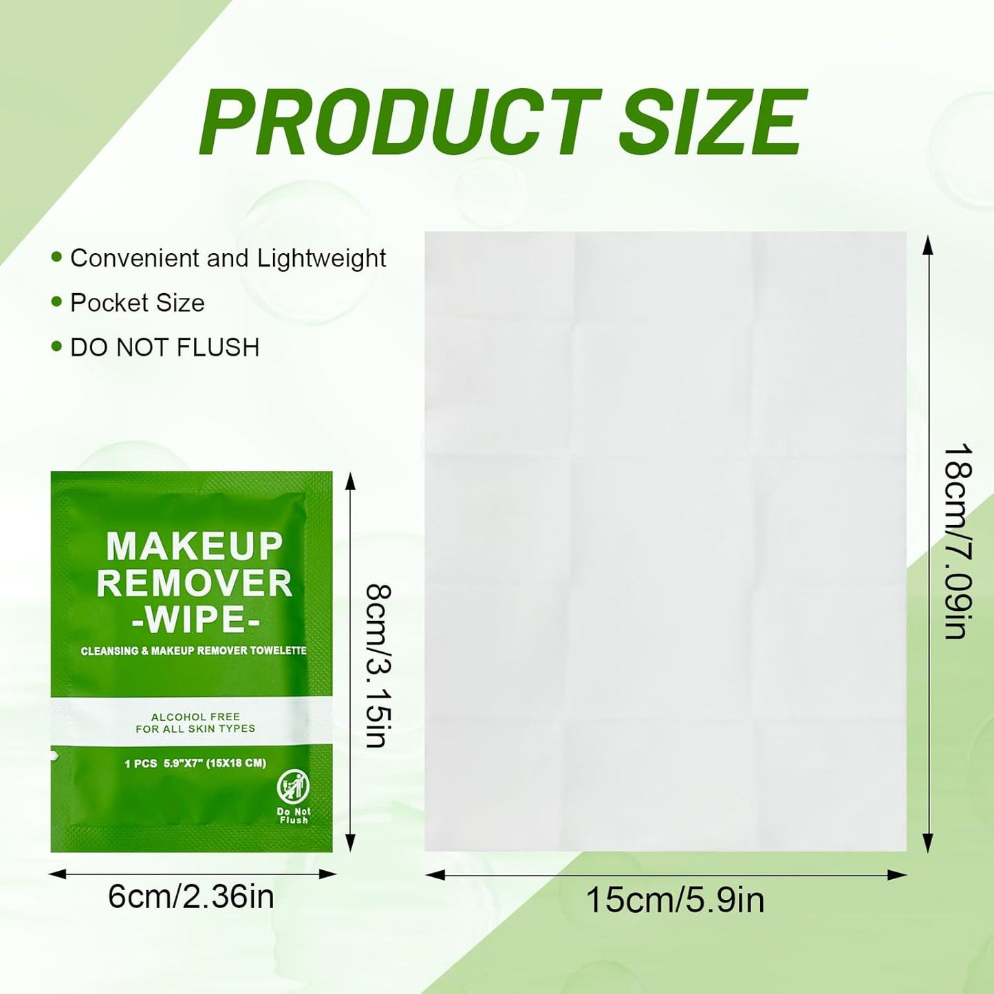 20 Count Makeup Remover Wipes Bulk Individually Wrapped, Travel Towelette Makeup Remover Individual Gentle Cleansing for Face Mascara Lipstick Remove Makeup