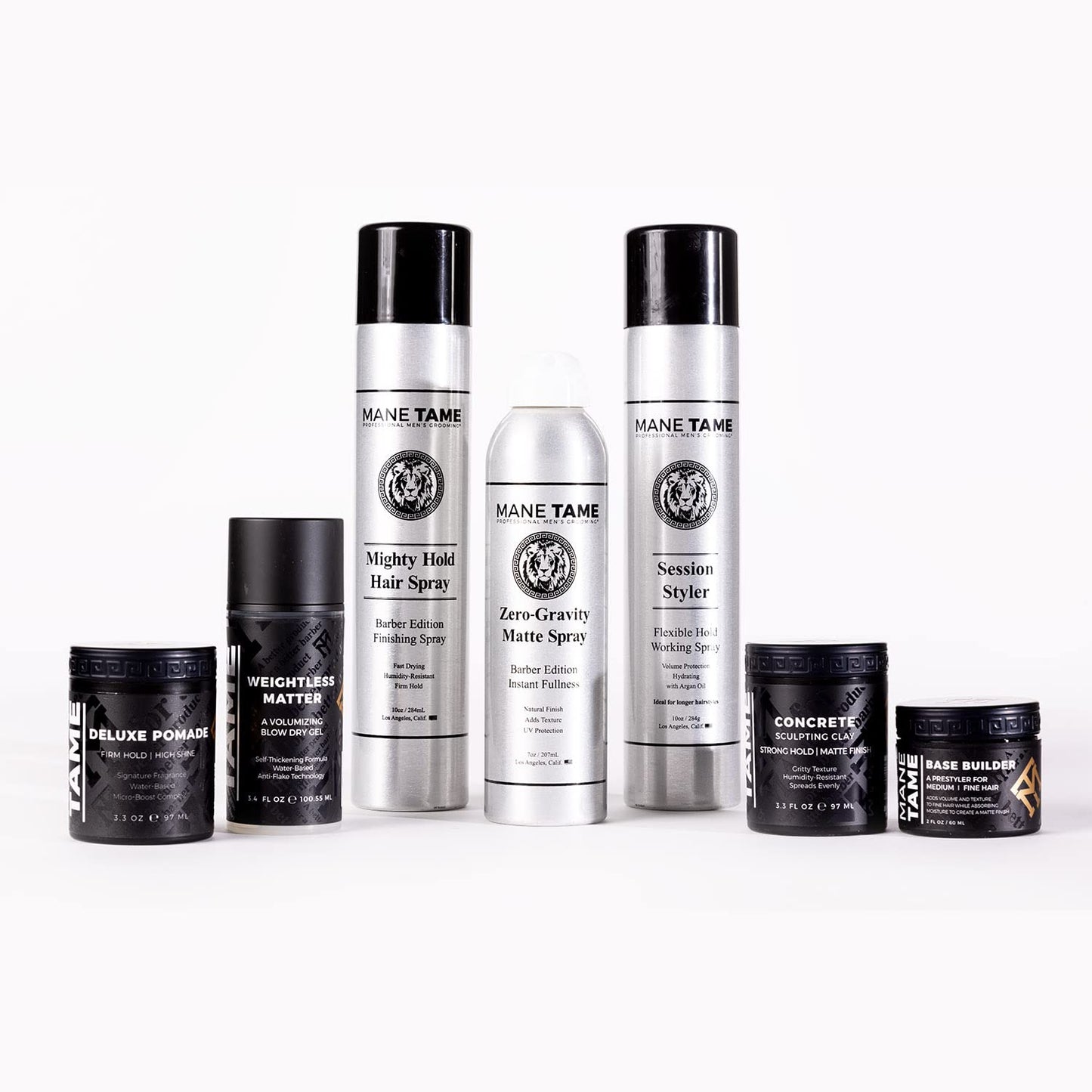 MANE TAME Zero-Gravity 7oz Matte Finish Spray - Adds Instant Fullness, Volume, Texture, and UV Protection for Thicker, Styled Hair