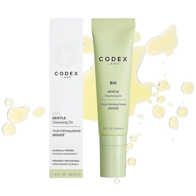 Codex Labs Bia Gentle Cleansing Oil 2.0 - Makeup Remover for Waterproof & Oil-Based Makeup - For Dry, Sensitive Skin, All Skin Types - With Ceramides & Vitamin E - Cruelty-Free, Vegan Skincare (30ml)