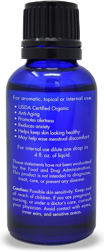 Organic, Basil Essential Oil, Food Grade – 100% Pure, Basil Oil, by Zongle Therapeutics, 1 OZ