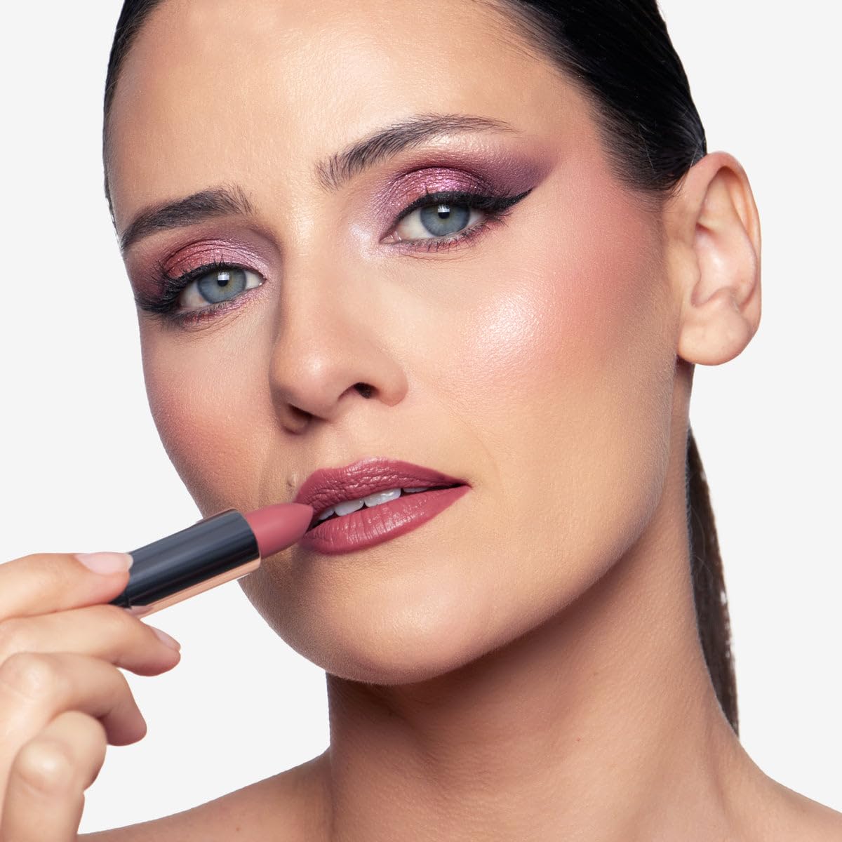 OFIR Lip Rouge Satin Hydrating Lipstick | Full Coverage Cream Lipstick for Long Wear Comfort | Lightweight Lip Satin Finish with Shea Butter | Berry - Muted Plum 0.12 oz