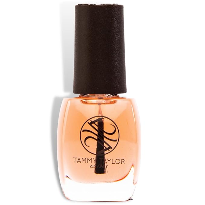 Tammy Taylor Hydrating Nail Cuticle Oil w/Cuticle Cream | Peach Cuticle Softener w/Vitamin E, Jojoba Oil, Natural Ingredients & USA Made Professional Nail Growth Oil for Growth and Strength .25 oz