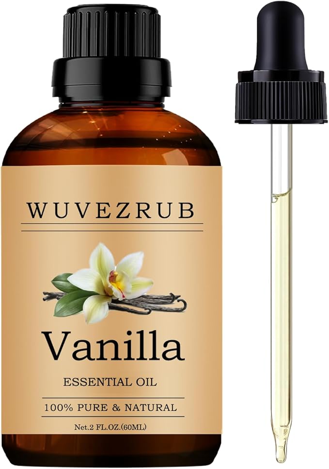 Vanilla Essential Oils 60ML, Pure Vanilla Essential Oil for Aromatherapy Diffuser - 2 Fl Oz