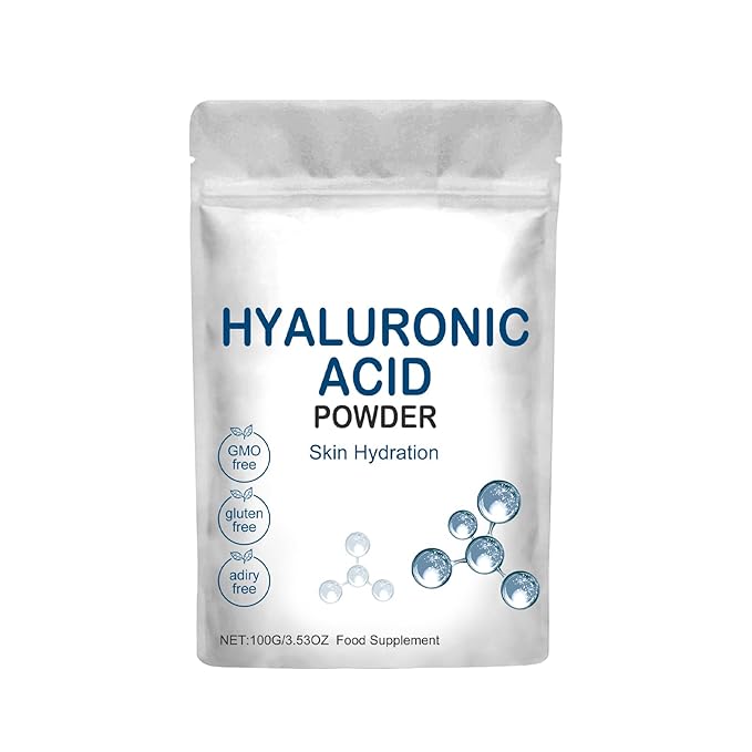 Hyaluronic Acid Powder for Skin Care, Anti-Aging Skincare, Water-Soluble Moisturizing Ingredient for DIY Facial Serum