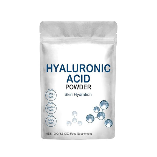 Hyaluronic Acid Powder for Skin Care, Anti-Aging Skincare, Water-Soluble Moisturizing Ingredient for DIY Facial Serum