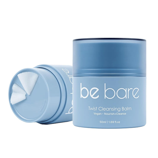 Naisture Bebare Twist Cleansing Balm with Hygienic Twist Dispenser: Cleanser for Heavy Makeup Removal, Hydrating Facial Wash for All Skin Types. Korean Vegan Skincare with Natural Oils, 1.69 Fl Oz