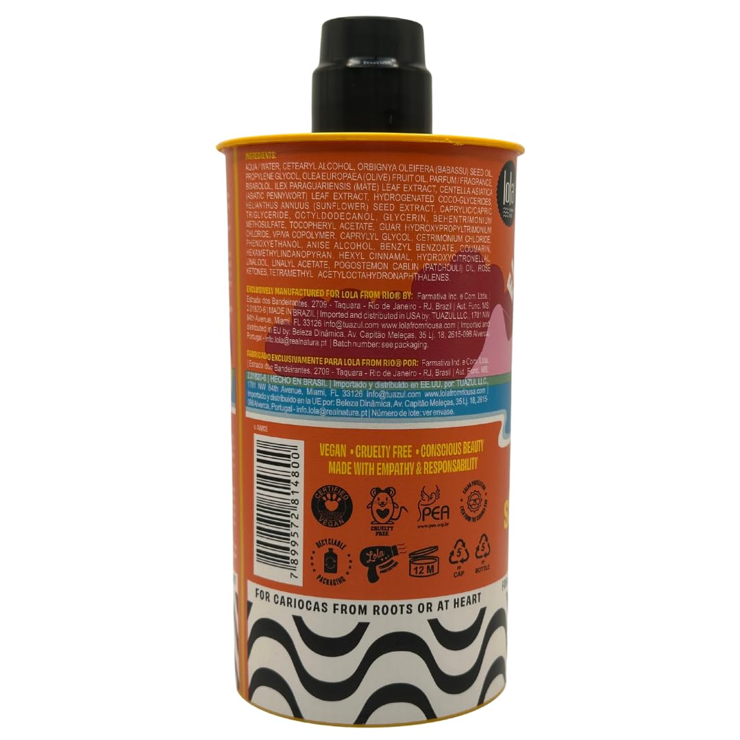 LOLA From Rio - Ela E Carioca 4ABC Curl-Defining Cream, Boost Hydration, Minimize Frizz, Provide Soft, Flexible Control for 4ABC Curl Type, 17.64 Fl Oz