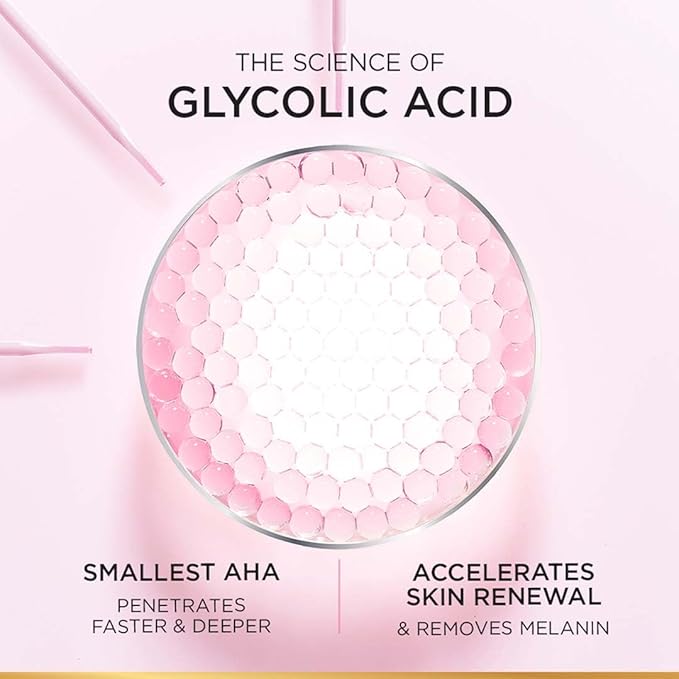 L'Oreal Paris Glycolic Bright Glowing Night Cream, 15ml |Overnight Brightening Cream with Glycolic Acid that Visbily Minimizes Spots & Reveals Glowing skin