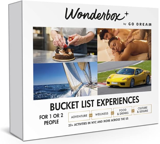 Wonderbox - Original Gift Idea - Experience Gift - Bucket List Experiences - 1 Activity to Choose from a Selection: Ferrari Driving, Dolphin Watching, Speedboat, Airboat for Gators Watching...
