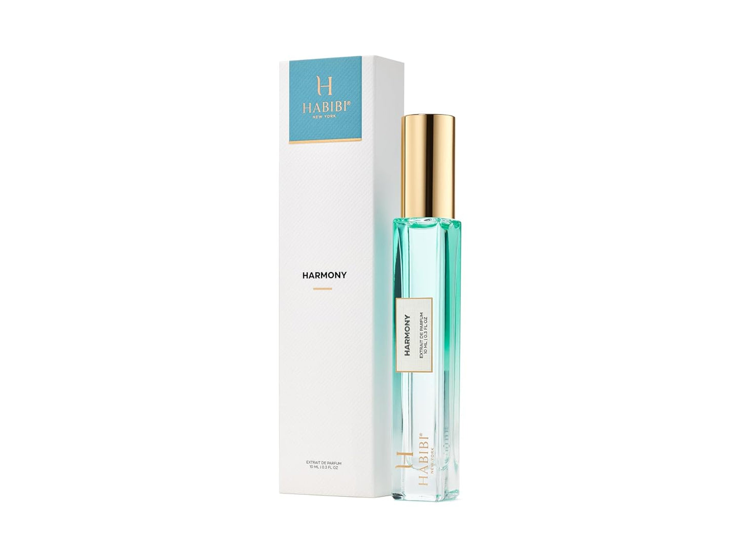 H HABIBI Harmony Extrait De Parfum 10ml (0.30 fl Oz) – Travel Size Unisex Arabian Fragrance, Long Lasting, 25% Perfume Oil, Luxury Niche with Leather Case