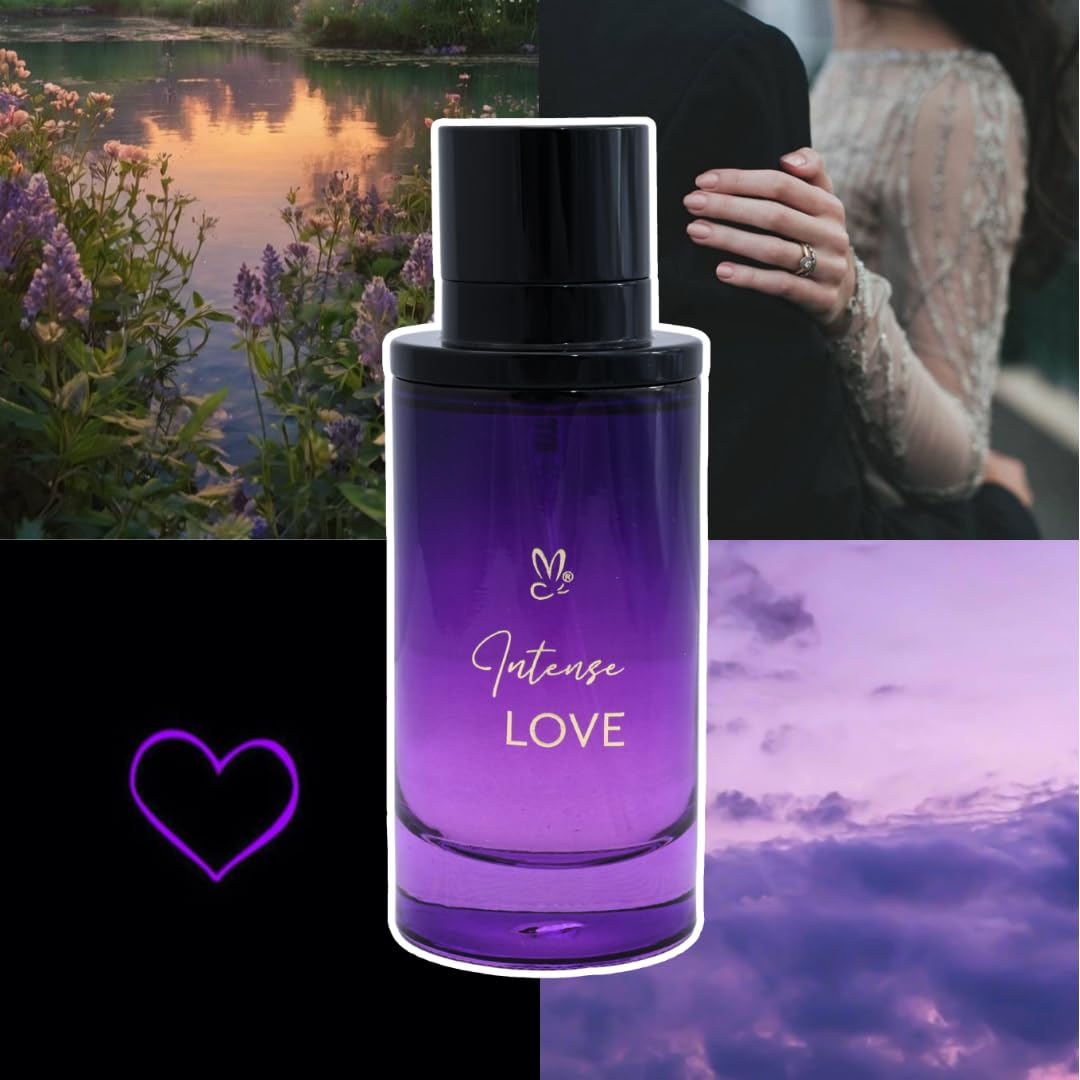 Intense Love Eau de Parfum, Unisex Fragrance, 100ml, Long Lasting, Purple