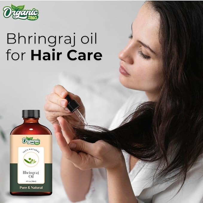 Bhringraj (Eclipta alba) Oil | Pure & Natural Carrier Oil for Skincare, Hair Care & Massage - 118ml/3.99fl oz