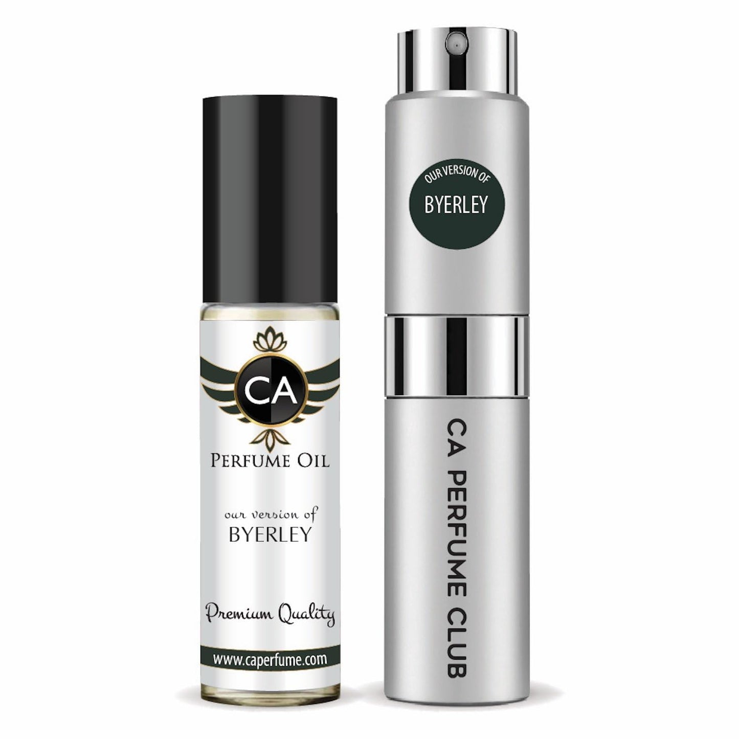 CA Perfume Duo Impression of Byerley For Men Perfume Layering Set Mens Cologne Long Lasting Travel Size EDP + Body Oil Roll-On Bottle 0.27 Fl Oz+0.33 Fl Oz