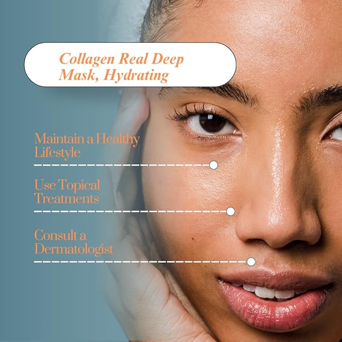 BIO COLLAGEN-Hydrating Bio Collagen Face Mask for Deep Pore Care and Skin Firming – Korean Skincare Sheet Mask Glow Youthful.