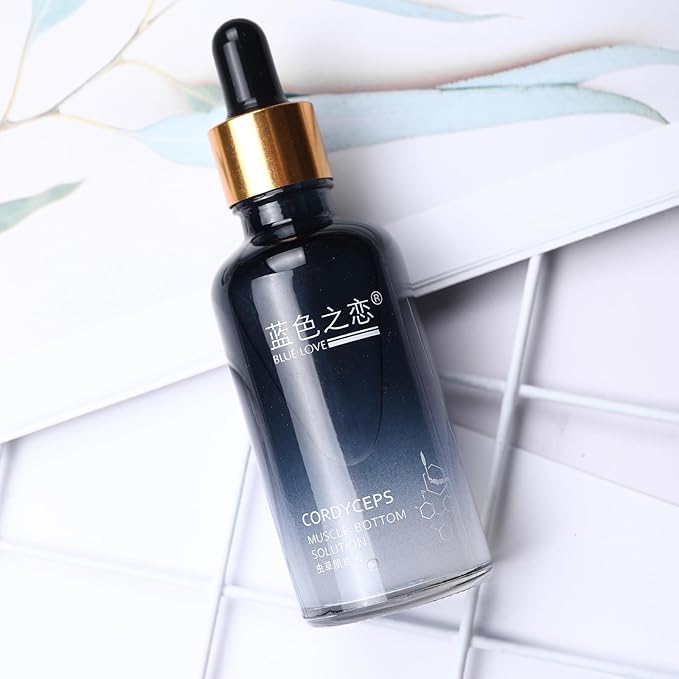 BLUE LOVE 3PCS Cordyceps Facial Essence Serum - Reduces Fine Lines & Wrinkles, Hydrating & Anti-Aging Formula with Natural Ingredients for All Skin Types