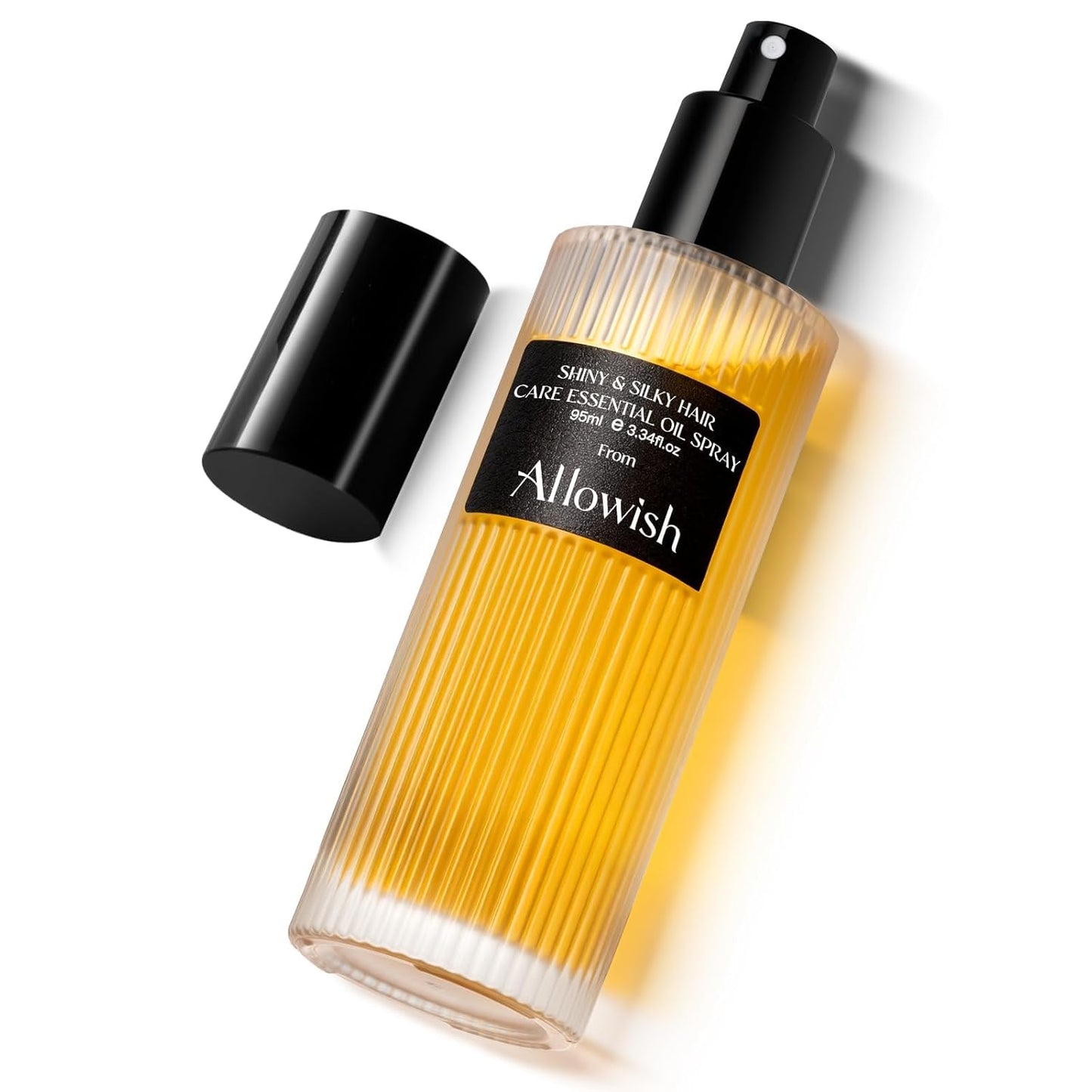 Hair Oil Spray for Dry Frizzy Hair - Hair Shine Spray Gloss with Natural Jojoba and Olive Oil, Leave-in Hair Conditioning, Smooth Damaged Ends, Volume, Hydrating