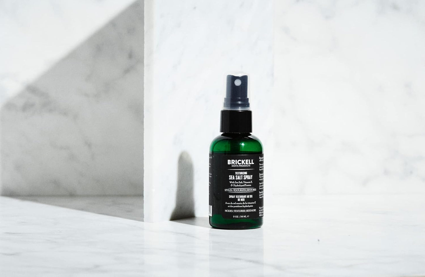 Brickell Men's Texturizing Sea Salt Spray for Men, Natural & Organic, Alcohol-Free, Lifts and Texturizes Hair for a Beach or Surfer Hair Style, 2 Ounce