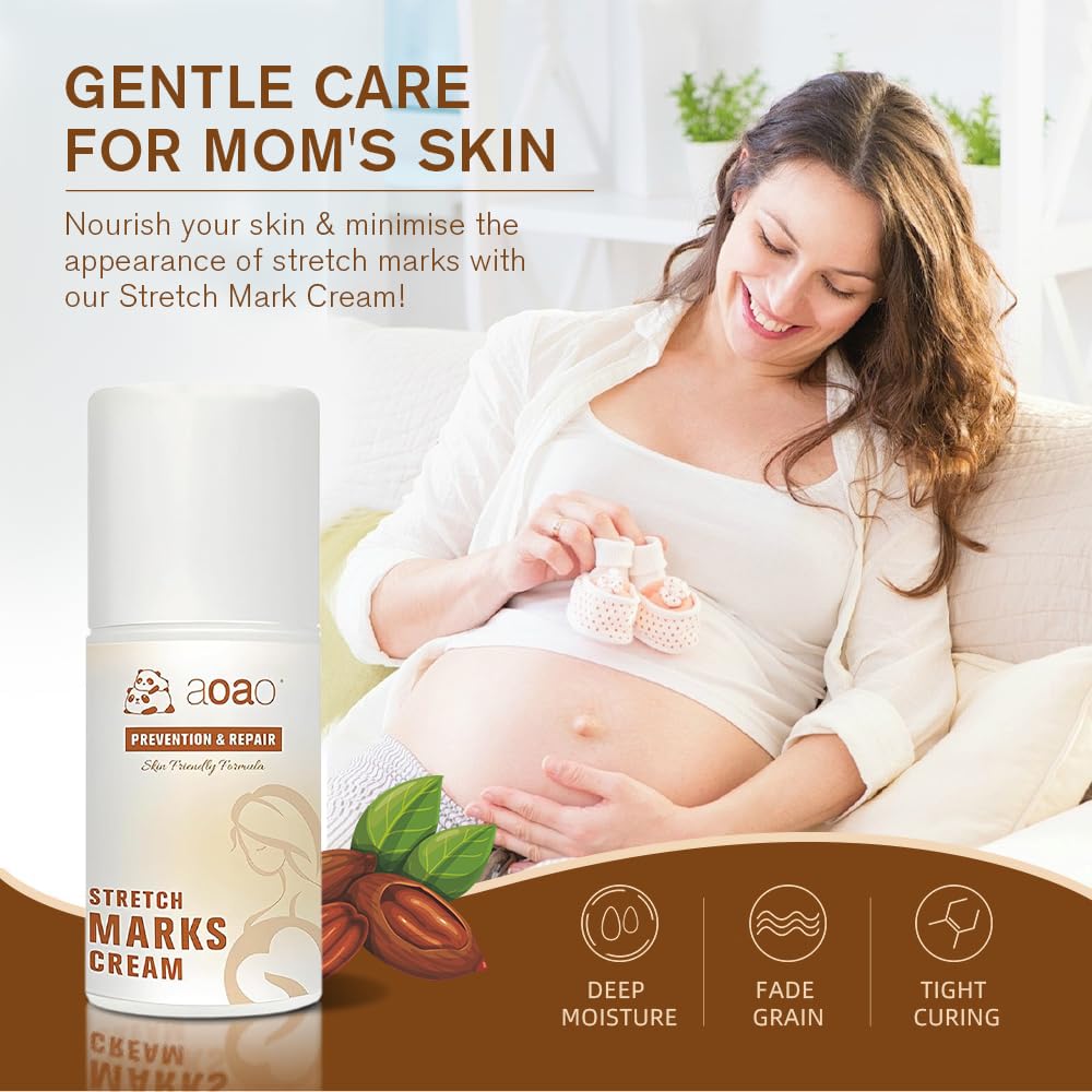 Stretch Mark Oil for Pregnancy & Body Oil for Pregnant Women, Morocco Nut Oil Help for Scars & Stretch Marks Removal & Prevention, Belly Cream for Repair, Firming & Smoothing Fine Lines (1Pack/50ml)