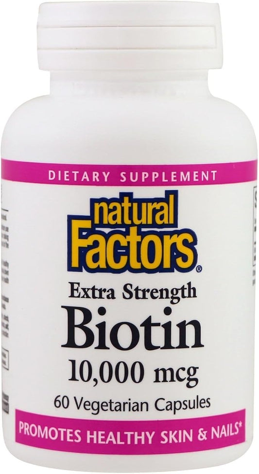 Natural Factors Biotin 10000Mcg, 60 CT