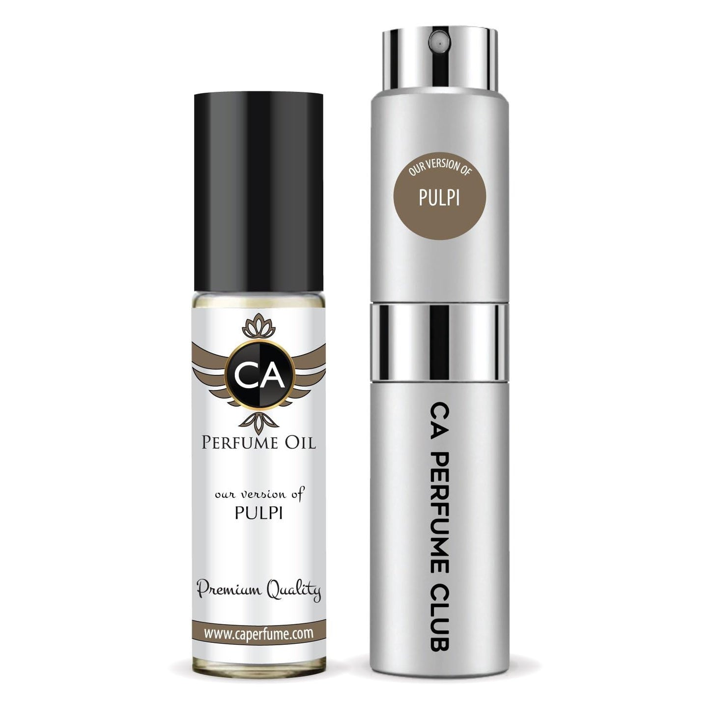 CA Perfume Duo Impression of Pulpi For Women And Men Perfume Layering Set Long Lasting Travel Size EDP + Body Oil Roll-On Bottle 0.27 Fl Oz+0.33 Fl Oz