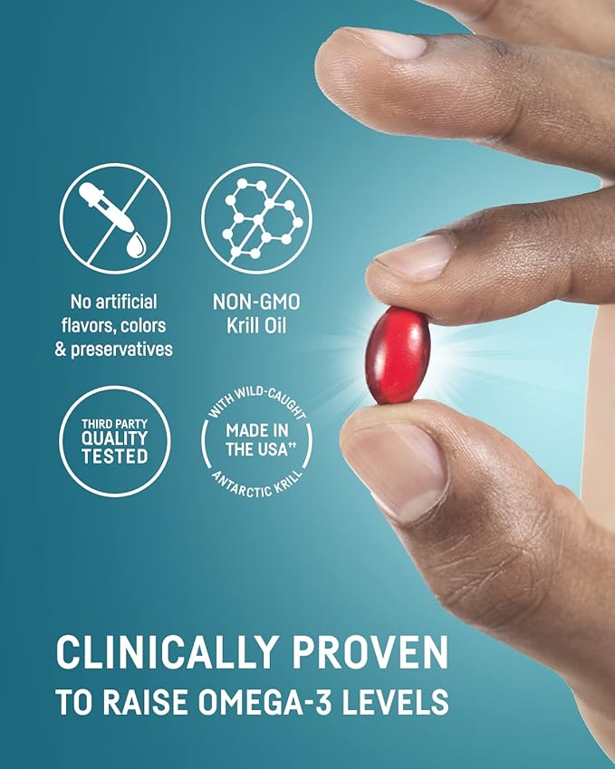 Kori Krill Oil Omega 3 Supplement, 400 mg 90 Softgels,